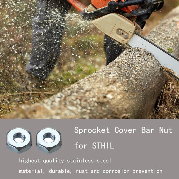 Imagem de Chave de motosserra e 6 porcas de barra para motosserra Stihl