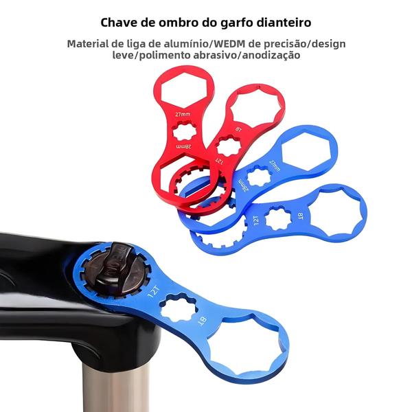 Imagem de Chave de Remoção de Garfo de Bicicleta MTB Suntour XCR/XCT - Ferramenta de Reparo