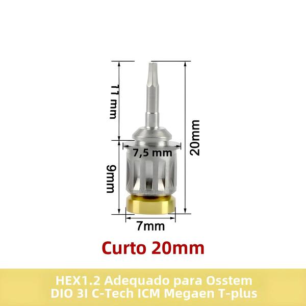 Imagem de Chave de Torque Universal para Implante Dentário - Kit para Prótese Dentária