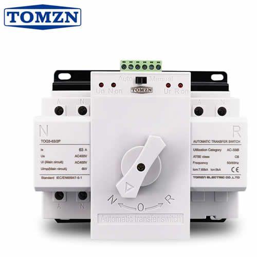 Imagem de Chave de Transferência Automática 2 Polos 63A 220V - Tomzn