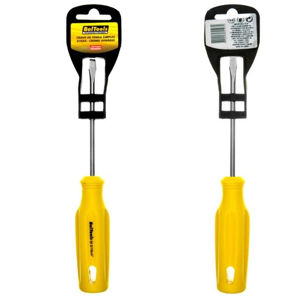 Chave Fenda 3/16x4 Beltools Imagem de Chave Fenda 3/16x4 Beltools