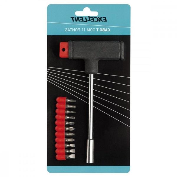 Imagem de Chave Fenda/Phillips/Torx/Allen Excellent Cabo "T" Com 11 Pontas   6Xm