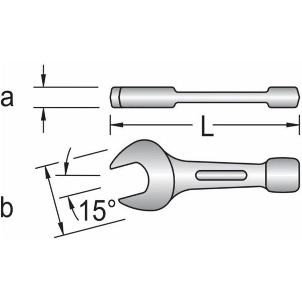 Imagem de Chave Fixa de Bater Com 46mm - 009007 - GEDORE