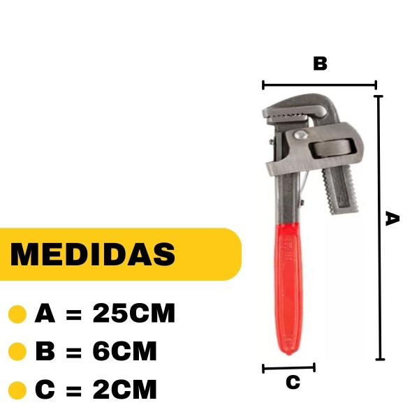 Imagem de Chave Grifo Para Cano 10 Polegadas Eda Excellent 2wb