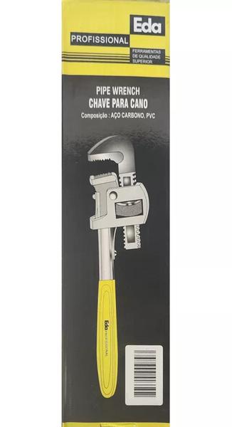 Imagem de Chave Grifo Para tubo e Cano Cabo Plastificado 18" Polegadas Conexões, Ferramenta, Encanamento, Construção, Ajustável