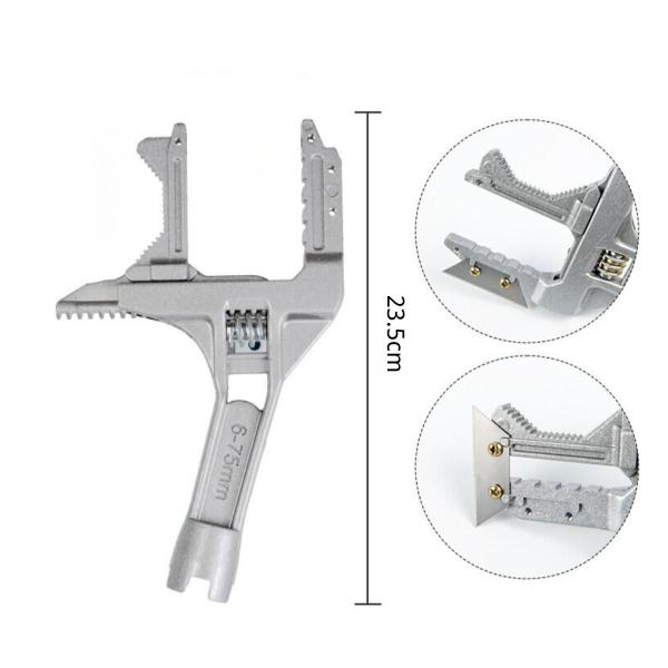 Imagem de Chave Inglesa Boca Ajustável 6-75mm Chave Para Banheiro Torneira Pia Multifuncional