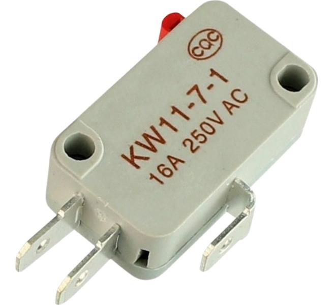 Imagem de Chave Interruptor Micro Switch Kw11-7-1 3T 16a 250V Cinza  - Kit 10 Peças