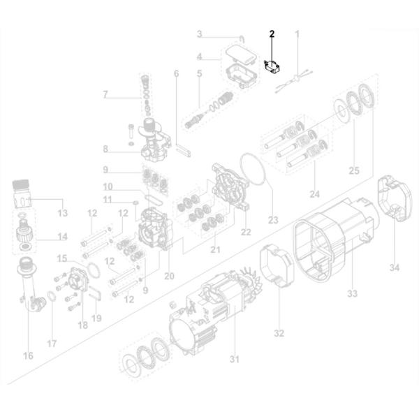 Imagem de Chave Micro Switch Interruptor Bivolt NO Compatível com Lavajato Electrolux Ultra Wash UWS31