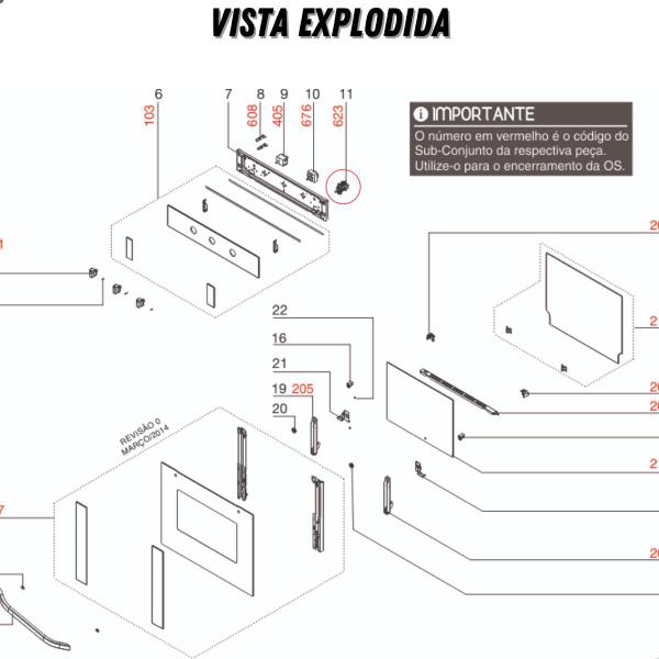 Imagem de Chave Seletora Forno Electrolux Oe8mx Oe8mb 261205201051 original