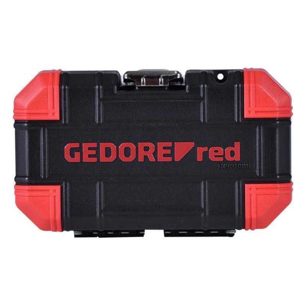 Imagem de Chave Soquete Jogo Sextavado 1/4 16 Pçs R49003016 Gedore Red