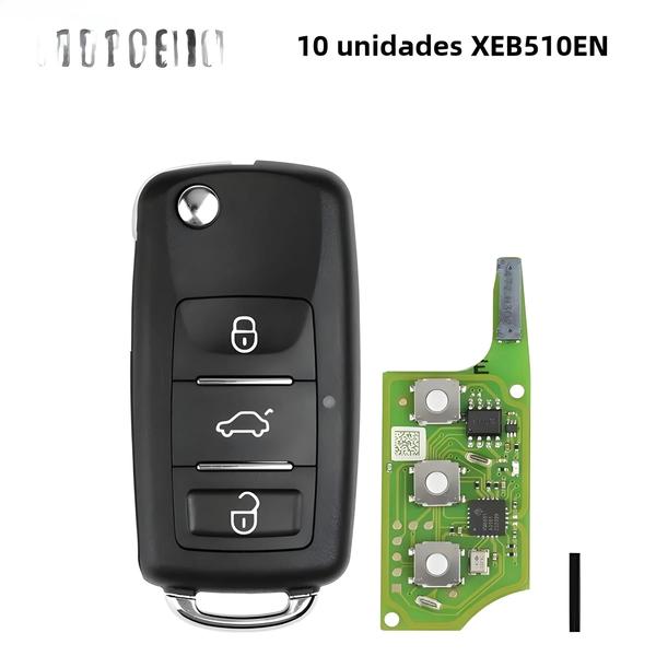 Imagem de Chave Super Remota VVDI MINI XEB510EN XEDS01EN XEMQB1EN XEFO01EN XEKF20EN XT27 Chip Compatível Com