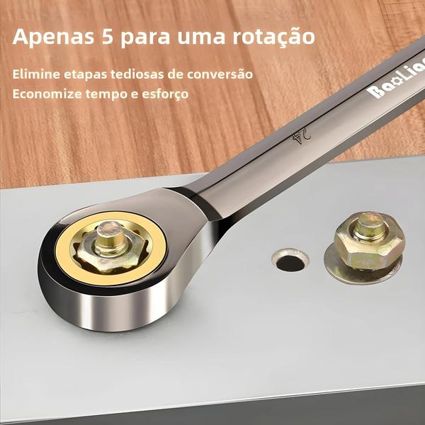 Imagem de Chave Torx Ajustável 6-30mm - Chave de Catraca com Torque Universal para Bicicleta e Motocicleta