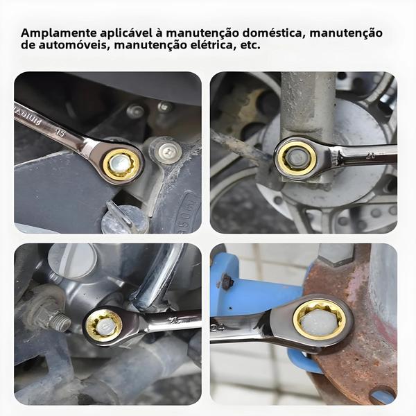 Imagem de Chave Torx Ajustável 6-30mm - Chave de Catraca com Torque Universal para Bicicleta e Motocicleta