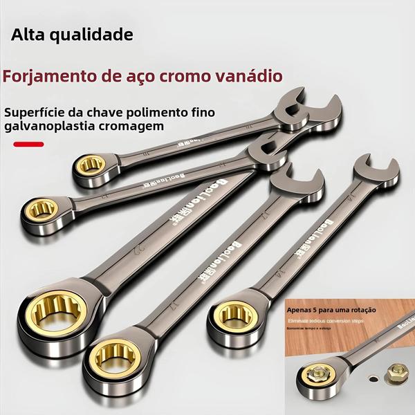 Imagem de Chave Torx Ajustável 6-30mm - Chave de Catraca com Torque Universal para Bicicleta e Motocicleta