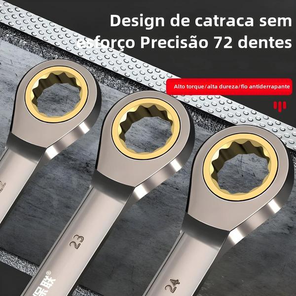 Imagem de Chave Torx Ajustável 6-32mm - Chave de Catraca com Torque Universal para Bicicleta e Motocicleta