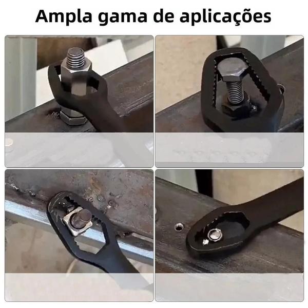 Imagem de Chave Torx Universal Ajustável (8-22mm) - Auto-Aperto, Cabeça Dupla