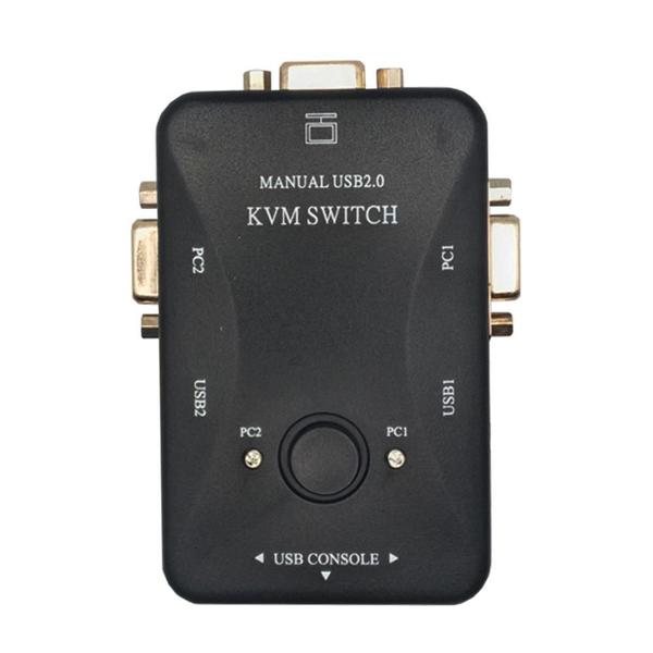 Imagem de Chaveador Kvm Usb 2.0 Switch 3 Portas Usbb 3 Usba 2 Cabosvga