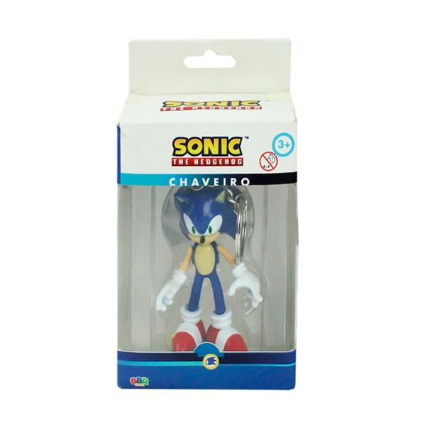 Chaveiro 3D Sonic The Hedgehog - Bbr Toys Imagem de Chaveiro 3D Sonic The Hedgehog - Bbr Toys