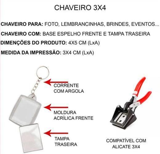 Chaveiro Acrílico Para Foto 3X4 (300 Unid.) - Alta Qualidade - Russoart Imagem de Chaveiro Acrílico Para Foto 3X4 (300 Unid.) - Alta Qualidade