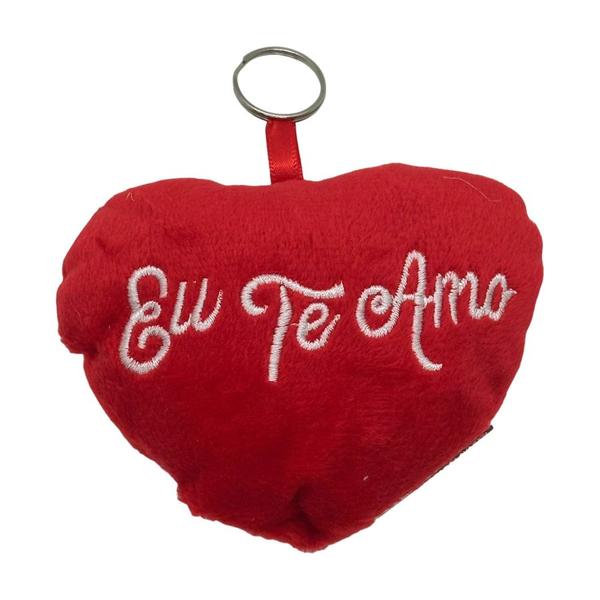 Imagem de Chaveiro Almofada Coração - Eu Te Amo - 10,5x8,5cm - 1 unidade - Rizzo