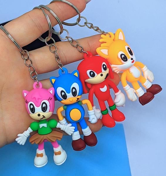 Chaveiro Anel Inoxidável Pingente Super Sonic Boneco Miniatura Desenho Animado Presente Aniversario Feminino Masculino - LVO Imagem de Chaveiro Anel Inoxidável Pingente Super Sonic Boneco Miniatura Desenho Animado Presente Aniversario Feminino Masculino