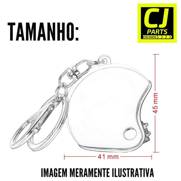 Imagem de Chaveiro Capacete Para Chave de Moto Motociclista Presente