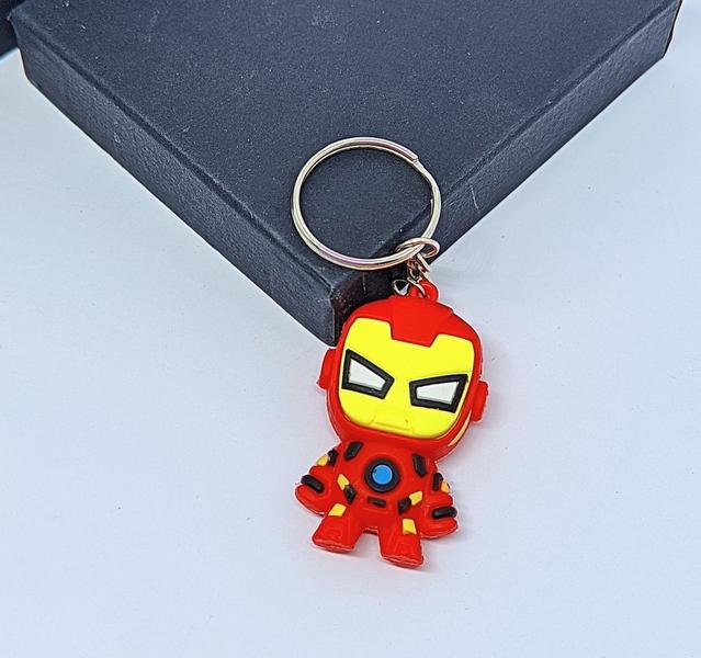 Imagem de Chaveiro com Pingente Mini Boneco 3D emborrachado Super Heróis Homem Aranha Stitch Chaveiros Presente Meninos/Meninas