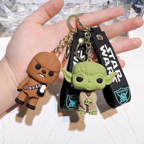 Imagem de Chaveiro Criativo Darth Vader, Yoda, BB-8 e Cavaleiro Negro - PVC - Anime