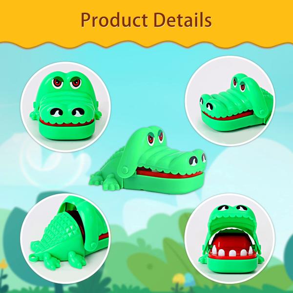 Imagem de Chaveiro Crocodile Toy Bite Finger Mini Bite Hand Green