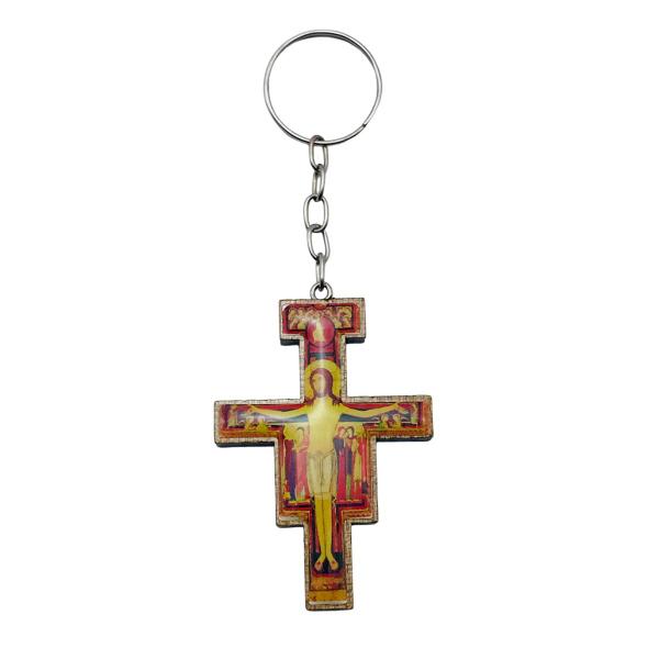 Imagem de Chaveiro Crucifixo São Damião Francisco