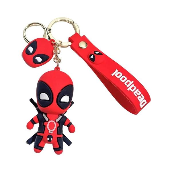 Imagem de Chaveiro de Anime Deadpool Q Version - Boneca de Colecionador para Mochila e Bolsa