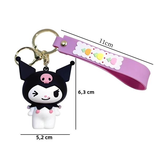 Imagem de Chaveiro de Anime Hello Kitty, Kuromi, My Melody e Cinnamoroll - Figura de PVC