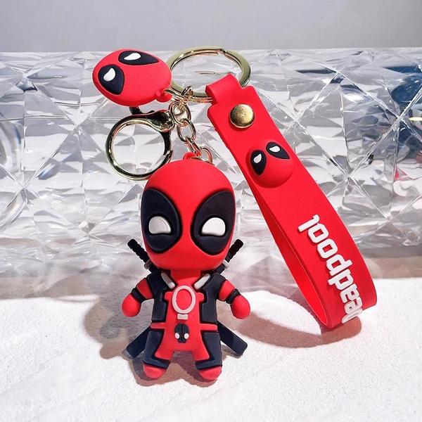 Imagem de Chaveiro de Boneco Deadpool Marvel - Versão Q - Pingente Anime para Mochila e Bolsa