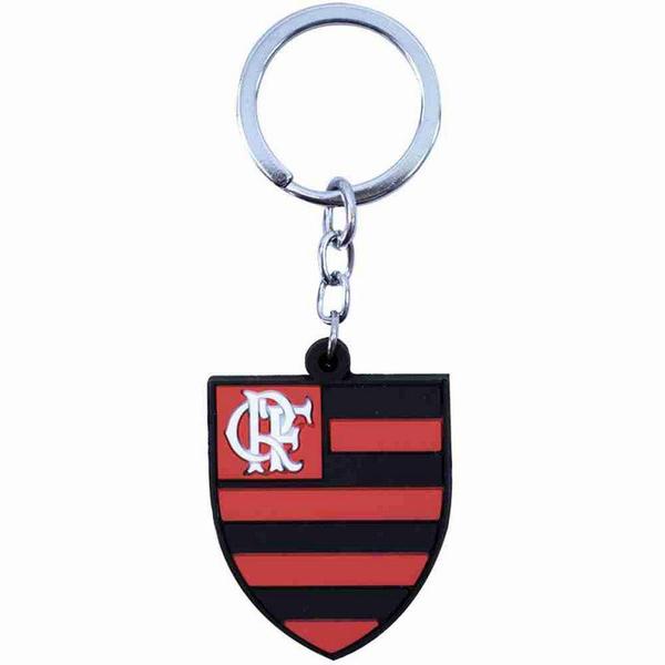 Imagem de Chaveiro De Borracha Com Brasão De Time - Flamengo