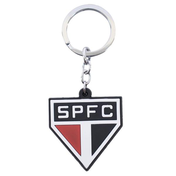 Chaveiro De Borracha Com Brasão De Time - Spfc - Minas de Presentes Imagem de Chaveiro De Borracha Com Brasão De Time - Spfc