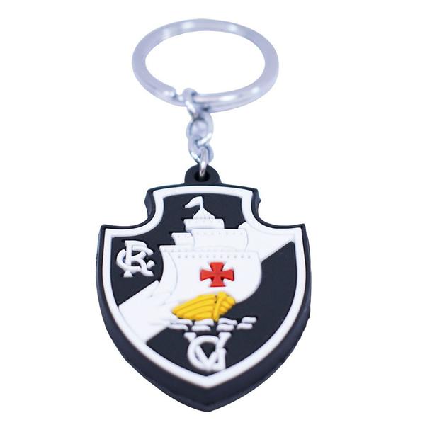 Chaveiro De Borracha Com Brasão De Time - Vasco - Minas de Presentes Imagem de Chaveiro De Borracha Com Brasão De Time - Vasco