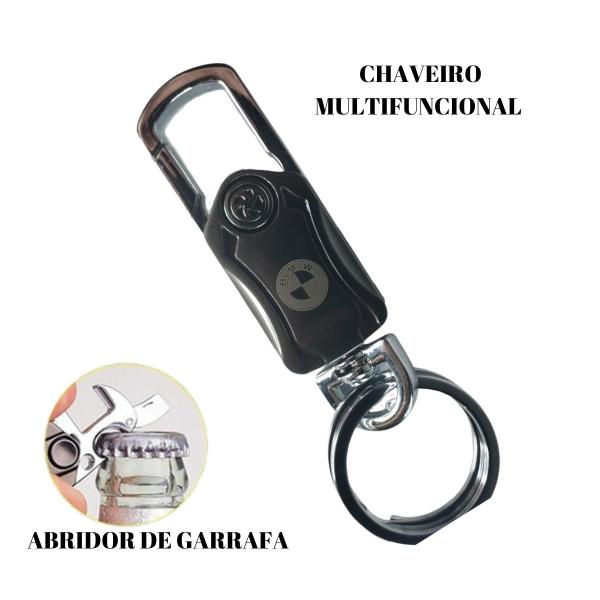 Imagem de Chaveiro de metal com abridor de garrafa multifuncional logo personalizado BMW  X1 X3 X5 X6 M2 M4