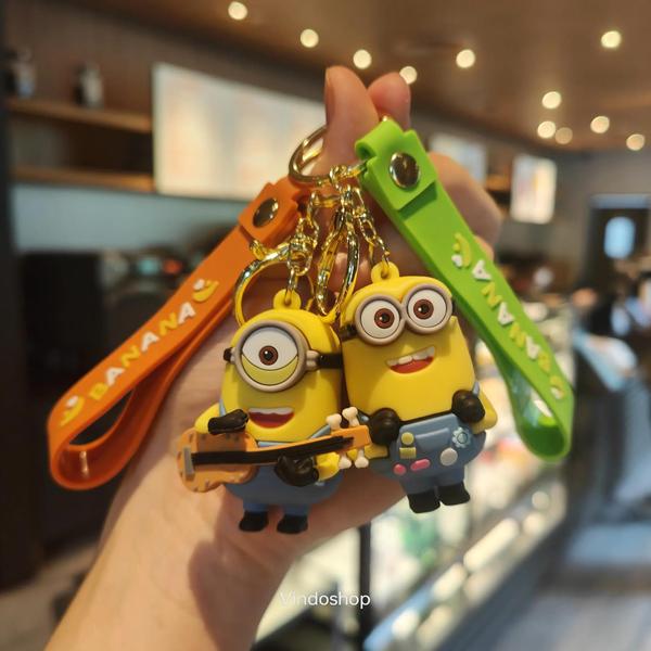 Imagem de Chaveiro de Minions - Bob, Kevin e Stuart - Pingente para Carro e Mochila