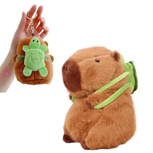 Chaveiro De Pelúcia Capivara De 12 Cm Presente Lembrança - Caetano Store Imagem de Chaveiro De Pelúcia Capivara De 12 Cm Presente Lembrança