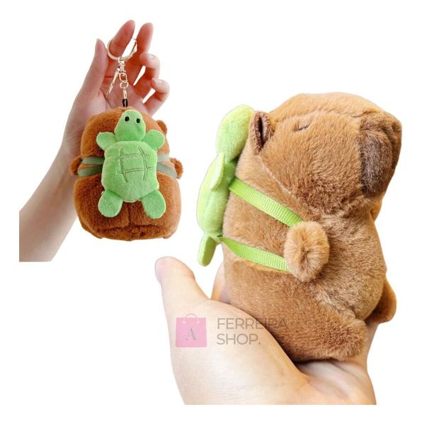 Chaveiro De Pelúcia Capivara De 12 Cm Presente Lembrança - Caetano Store Imagem de Chaveiro De Pelúcia Capivara De 12 Cm Presente Lembrança