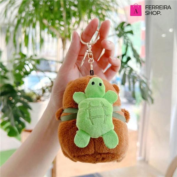 Chaveiro De Pelúcia Capivara De 12 Cm Presente Lembrança - Caetano Store Imagem de Chaveiro De Pelúcia Capivara De 12 Cm Presente Lembrança