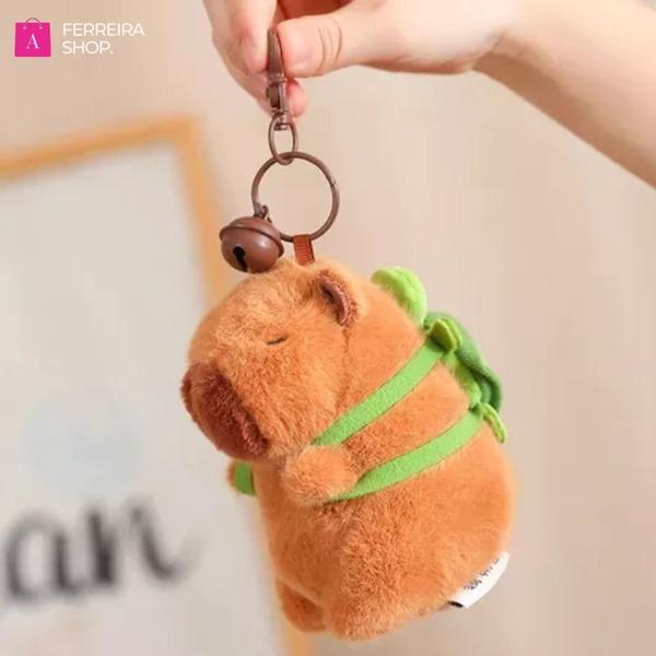 Chaveiro De Pelúcia Capivara De 12 Cm Presente Lembrança - Caetano Store Imagem de Chaveiro De Pelúcia Capivara De 12 Cm Presente Lembrança