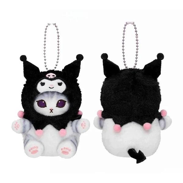 Imagem de Chaveiro de Pelúcia Kawaii 12cm - Olá Kitty, Kuromi e Hanyodon - Pingente para Mochila