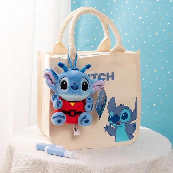 Chaveiro de Pelúcia Stitch e Lotso da Disney - Enfeite de Bolsa Imagem de Chaveiro de Pelúcia Stitch e Lotso da Disney - Enfeite de Bolsa