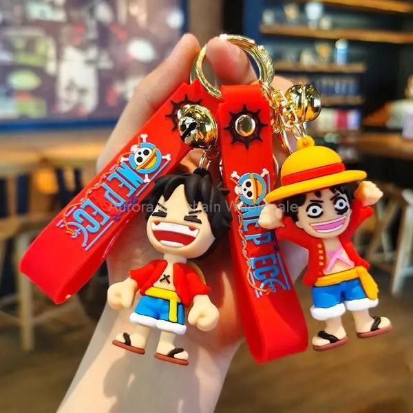 Imagem de Chaveiro de Silicone Dragon Ball & One Piece - Luffy, Nami, Chopper - Pingente para Carro e Crianças