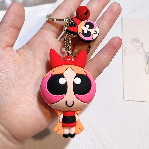 Imagem de Chaveiro de Silicone Powerpuff Girls - Pingente para Homens e Mulheres