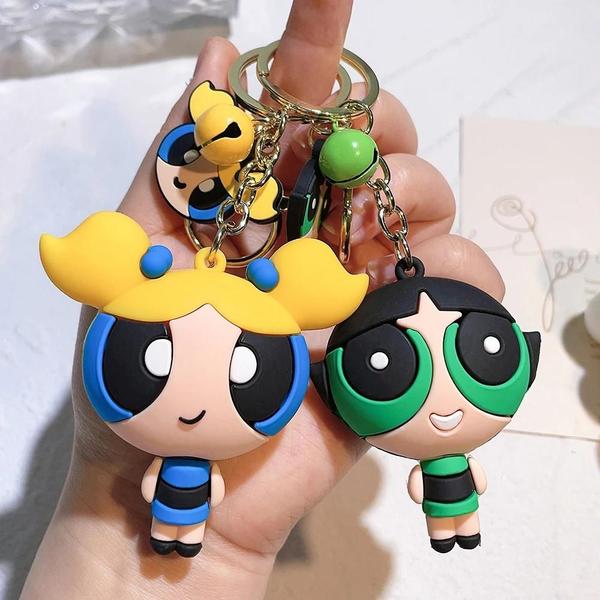 Imagem de Chaveiro de Silicone Powerpuff Girls - Pingente para Homens e Mulheres