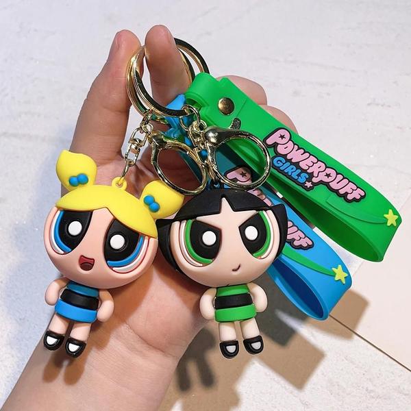 Imagem de Chaveiro de Silicone Powerpuff Girls - Pingente para Homens e Mulheres