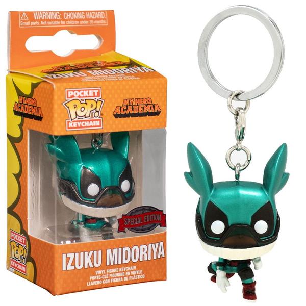 Imagem de Chaveiro Deku Izuku Midoriya (Metallic) My Hero Academia Funko Pop Pocket Keychain