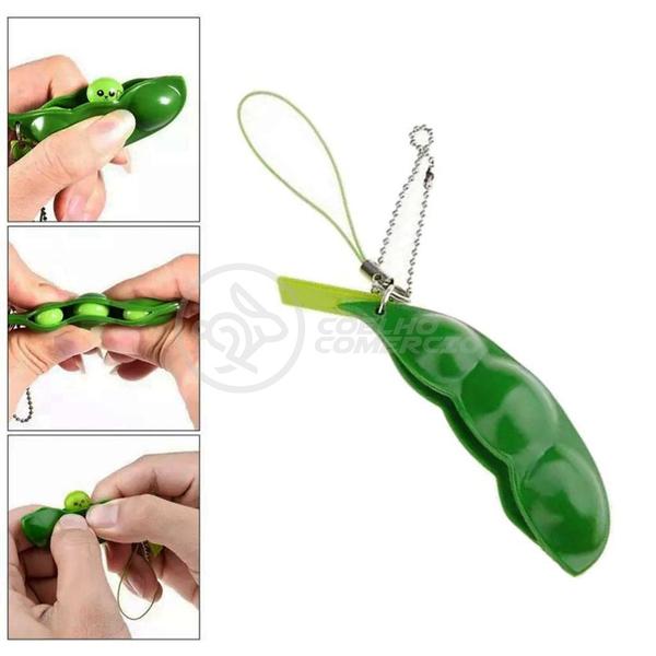 Chaveiro Ervilha Fidget Toy Brinquedo Anti Stress de Apertar do TikTok Silicone Sensorial Relaxa - Smart Bracelet Imagem de Chaveiro Ervilha Fidget Toy Brinquedo Anti Stress de Apertar do TikTok Silicone Sensorial Relaxa